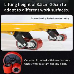 Электронные весы-подъемник для поддонов 3т (3000 кг) с интегрированным гидравлическим насосом и ручным управлением - Product Image 4