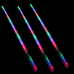 <span class=keywords><strong>Sabre</strong></span> laser <span class=keywords><strong>lumineux</strong></span> à 12 LED avec poignée transparente, clignotant, pour enfants, accessoire de fête - Product Image 2