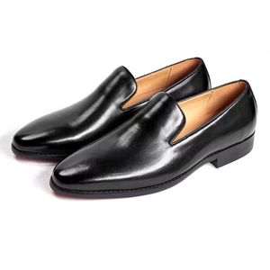 รองเท้าหนังปี 2026 ผลิตภัณฑ์เครื่องหนังระดับมืออาชีพสำหรับธุรกิจและสวมใส่ลำลอง รองเท้าโลฟเฟอร์ผู้ชายสไตล์เรโทรคุณภาพสูง ทำด้วยมือ C - Product Image 5