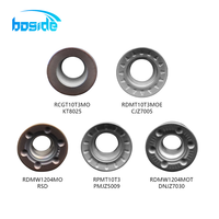 Plaquette de fraisage en carbure RPMT1204MO, revêtement TiAISiN, pour usinage CNC, OEM/ODM, 45° hélice, pour acier inoxydable trempé