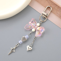 Colgante para Teléfono Kpop Bow Lucky Star, Estilo Y2K, Accesorios para Llavero, Correa para Teléfono, Cámara, Estuche para Auriculares