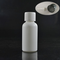 5ml 10ml 15ml 20ml 30ml 50ml 60ml 100ml bouteille d'huile essentielle en verre blanc mat avec bouchon à l'épreuve des enfants réducteur d'orifice
