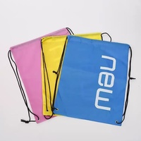 Sac à dos de réflexion réutilisable avec logo personnalisé Sac de voyage imperméable et lavable durable en polyester 210d avec cordon de serrage