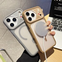 Étui de téléphone magnétique à dissipation thermique pour iPhone 18 Pro Max avec grande fenêtre pour l'appareil photo, étui en TPU PC avec anneau magnétique