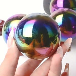 Vente en gros de sphères d'obsidienne de style bohème, pierres de guérison naturelles pour une décoration intérieure unique et des cadeaux de fêtes - Product Image 6