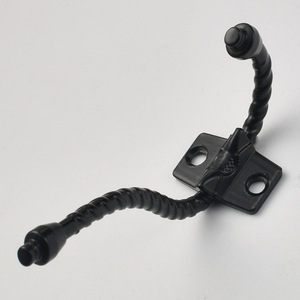 Wall Mounted Coat <b>Hooks</b> Zinc Alloy Antique Bronze Black Retro Wall <b>Hooks</b> For Entryway Bathroom <b>Kitchen</b> Single <b>Hook</b> Durable - Product Image 4