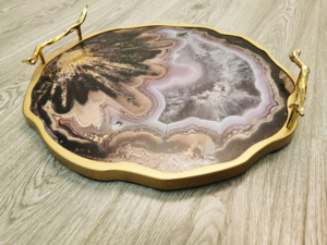 <span class=keywords><strong>Plateau</strong></span> <span class=keywords><strong>de</strong></span> service moderne en <span class=keywords><strong>verre</strong></span> agate avec poignée dorée - <span class=keywords><strong>Plateau</strong></span> <span class=keywords><strong>de</strong></span> service décoratif <span class=keywords><strong>de</strong></span> luxe <span class=keywords><strong>pour</strong></span> <span class=keywords><strong>table</strong></span> - Product Image 4