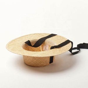 Nouveau Chapeau Canotier en Paille Naturelle Personnalisé de Haute Qualité avec Ruban de Menton pour l'Été 2022 – Idéal pour Fêtes en Plein Air, Voyages, Usage Quotidien et Style Décontracté - Product Image 6