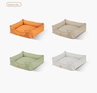 Lit pour chien classique en velours, coton PP haute résilience, rectangle orthopédique, rafraîchissant, écologique, antidérapant, imperméable, toutes saisons