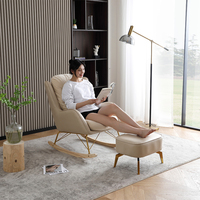 Fauteuil à bascule de luxe ModHomi pour adultes, canapé inclinable moderne, siège individuel, chaise longue paresseuse pour balcon, chambre, salon, hôtel