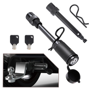 Cerradura antirrobo para remolque de coche, tipo mancuerna con llaves para remolque de caravanas, instalación vertical, material de hierro impermeable - Product Image 1