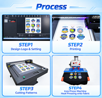 Mesin Cetak Inkjet UV Jucolor 4060 dengan DX7 Direct-to-Product untuk Papan Tanda, Notebook, USB Drive, Kotak Hadiah, Printer UV