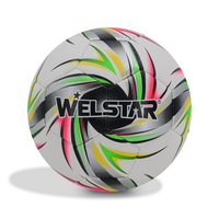 Ballon de football en PVC écologique, cousu à la machine, durable, taille 5, pour l'entraînement des jeunes, couleurs et logo personnalisés, cadeaux promotionnels