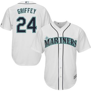 Seattle Mariners White Youth Cool Base Jersey 24 Griffey Vêtements de baseball anti-humidité - Product Image 2