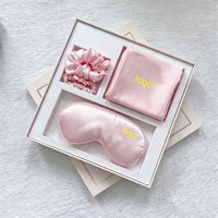 Ensemble de masques oculaires occultants respirants en polyester tissé effet soie de haute qualité et cadeau de sommeil en soie pour usage domestique