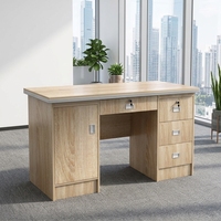 Bureaux informatiques modernes en bois pour petits bureaux, tables de direction avec tiroirs, ensemble de mobilier de bureau, personnalisation d'usine, vente en gros