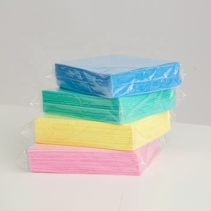 Dyed Non Woven Cloths Wipes Reusable Thick Towels Kitchen Dish Cloth Mesh