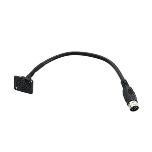 Pannello di tipo <span class=keywords><strong>D</strong></span> montaggio <span class=keywords><strong>DIN</strong></span> 8 PIN femmina a maschio cavo adattatore Audio per tastiera sintetizzatore organo elettrico pianoforte MIDI chitarra - Product Image 2