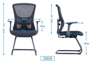 Silla <span class=keywords><strong>de</strong></span> Oficina Ejecutiva, Sillas <span class=keywords><strong>de</strong></span> Oficina, Asiento para Trabajar en Casa, Respaldo Ajustable, Silla para Computadora - Product Image 6