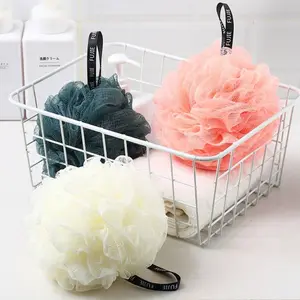 إسفنجة حمام من Gmagic متعددة الألوان بحجم 50 جرامًا بشبكة لغسل الظهر تستخدم ككرة الاستحمام الإسفنجية مصنوعة من النايلون تستخدم كزهور الاستحمام للاستحمام اليومي