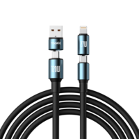 Kabel Data YooKiE EC27 120W Zinc Alloy Silicone USB-A/Type-C ke Type-C 1M