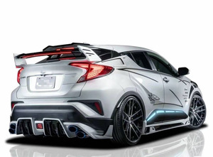 Pour Toyota <span class=keywords><strong>CHR</strong></span> Kit Carrosserie <span class=keywords><strong>CHR</strong></span> Mise À Niveau Rowen Style Lèvre Avant Jupe Latérale Diffuseur - Product Image 2