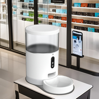 Distributeur automatique de nourriture pour animaux de compagnie intelligent avec contrôle par application, fonction de chronométrage et d'annulation d'écho, produit intelligent WiFi