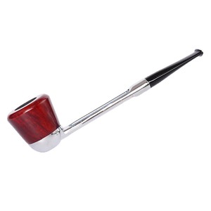 Muxiang Tobacco Pipe Bent Type 9mm Filter Solid Wood For Men - Product Image 4