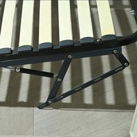 Meubles de chambre à coucher modernes avec fonction de rangement, cadre de lit en métal, taille Queen, sommier à lattes en bois, vérin à gaz pour hôtel, école