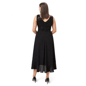 <span class=keywords><strong>De</strong></span> moda <span class=keywords><strong>de</strong></span> ocio <span class=keywords><strong>de</strong></span> Color sólido <span class=keywords><strong>de</strong></span> cuello en V sin mangas cintura-Abrazando la melodía <span class=keywords><strong>de</strong></span> amor vestido - Product Image 4