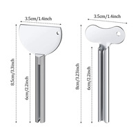 Clé de roulement en métal de luxe en acier inoxydable dentifrice presse-agrumes distributeur de dentifrice Tube nettoyant Tube hydratant Tube de presse-agrumes
