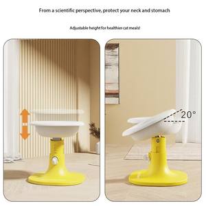 Gamelle pour animaux de compagnie en PP, double usage, angle et hauteur réglables, soutien du cou, grande capacité, ventouse <span class=keywords><strong>anti</strong></span>-basculement, moderne, pour chiens, aliments - Product Image 4