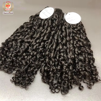 Lots de Cheveux Naturels Vietnamiens Bruts Double Tressage Trame Gros Kinky Bouclés Pixie Curl Indiens 4a 4b Extensions de Cheveux Humains