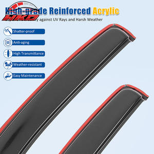 Déflecteurs de pluie et de soleil pour Toyota Tacoma 05-15, cabine étendue, installation dans le canal de la fenêtre - Product Image 4