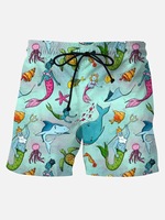 Shorts et caleçons de bain pour hommes en maille polyester respirante à taille élastique, grande taille, avec logo personnalisé, séchage rapide