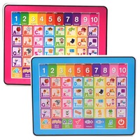 Tablette tactile d'apprentissage des lettres ABC en anglais pour enfants, machine d'apprentissage multifonctionnelle, jouet éducatif précoce pour enfants