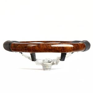 Volant <span class=keywords><strong>en</strong></span> <span class=keywords><strong>bois</strong></span> <span class=keywords><strong>de</strong></span> noyer, luxe haut <span class=keywords><strong>de</strong></span> gamme, sport, fond plat, multifonction, prise <span class=keywords><strong>en</strong></span> main améliorée, personnalisation, remplacement, compatible avec la plupart des modèles - Product Image 4