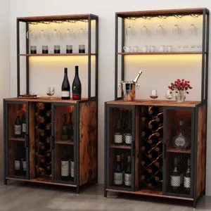 定制酒窖橱柜armarios para vinos angolo酒吧per casa客厅高桌酒吧波西米亚橱柜家具