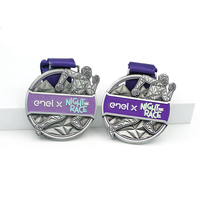 Logo personnalisé personnalisé graver les blancs de sublimation ronde transparente Awards médaille de cristal de verre pour sublimation