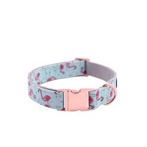 Ensemble de collier pour chien en tissu de luxe, avec logo personnalisable, accessoire pour animaux de compagnie, de qualité supérieure, prix d'usine en vrac - Product Image 4