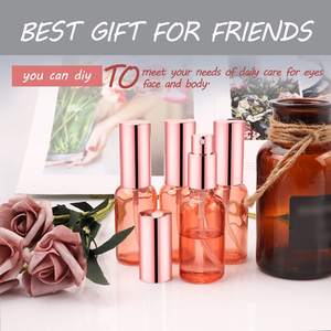 Botellas de Spray de Vidrio para Perfume, Atomizador de Niebla Fina, Cabezal Dosificador Color Oro Rosa, Envases para Líquidos, Envases Rosados para el Cuidado de la Piel - Product Image 6