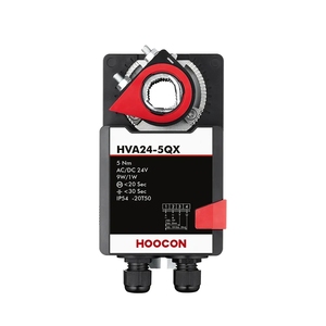 HVAC 시스템 5NM 모듈러 제어 AC/DC24V CE 인증 2년 보증 보조 스위치 2개 세트 전기 안전 댐퍼 - Product Image 3