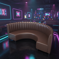 Meubles de bar, canapé moderne pour boîte de nuit, canapé de karaoké, meubles modulaires, salon d'hôtel, banquette lumineuse, canapé de bar karaoké