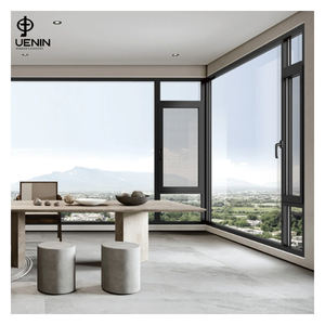 Fenêtre pivotante en aluminium à double vitrage de style moderne résistant aux ouragans et au vent pour une utilisation à domicile - Product Image 6