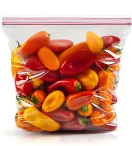 Bolsas de Almacenamiento de Alimentos Resistentes con Cierre a Presión, Tamaño Galón, Ideales para Alimentos para Bebés, Almacenamiento de Bocadillos y Organización de Pinceles - Product Image 1