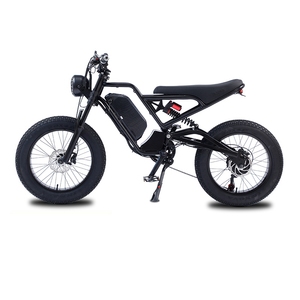 Bicicleta Eléctrica Negra y Amarilla con Neumáticos Gruesos de 20"*4.0 para Nieve y Playa, 48v 750w 1500w con Batería de 13Ah 18Ah, Yj-750/1000w, Bicicleta Eléctrica con Neumáticos Gruesos de 20"*4.0 F - Product Image 5