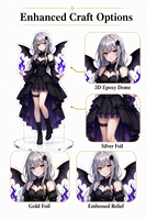 Standee Akrilik Anime Grosir Cetak UV Slot Tunggal Figur Akrilik Karakter Kartun Merchandise Penggemar