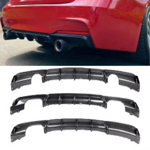 Kit de carrocería M-Performance mejorado, divisor de fibra de carbono, difusor de parachoques trasero DUAL Quad para <span class=keywords><strong>BMW</strong></span> M3 F30 3 Series 2013- 2019, accesorio - Product Image 1