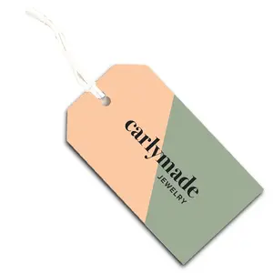 China Best Design Garment Paper Card Supplier Clothing Hang Custom Tag
