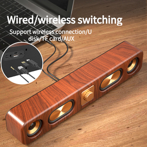 Retro Klassieke Blue Tooth Muziek <span class=keywords><strong>Speaker</strong></span> Thuis Desktop Indoor Draagbare Houten Soundbar <span class=keywords><strong>Subwoofer</strong></span> Draadloze Actieve Audio <span class=keywords><strong>Speaker</strong></span> - Product Image 3